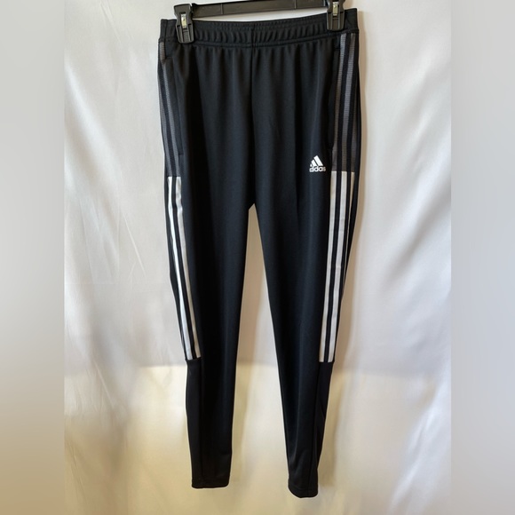 Adidas Tiro 21 Black/White Women's track pant size XS Tapered leg - Picture 1 of 5